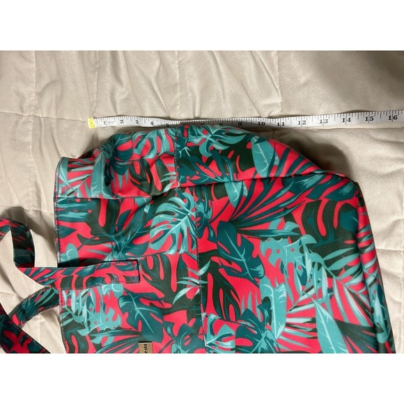 Jane Marie Picnic Beach Tote Bag Summer Nights Tropical Large Zipper Close Large - Picture 4 of 10